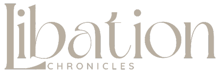 The "Libation Chronicles" logo features a stylized serif font on a black background.