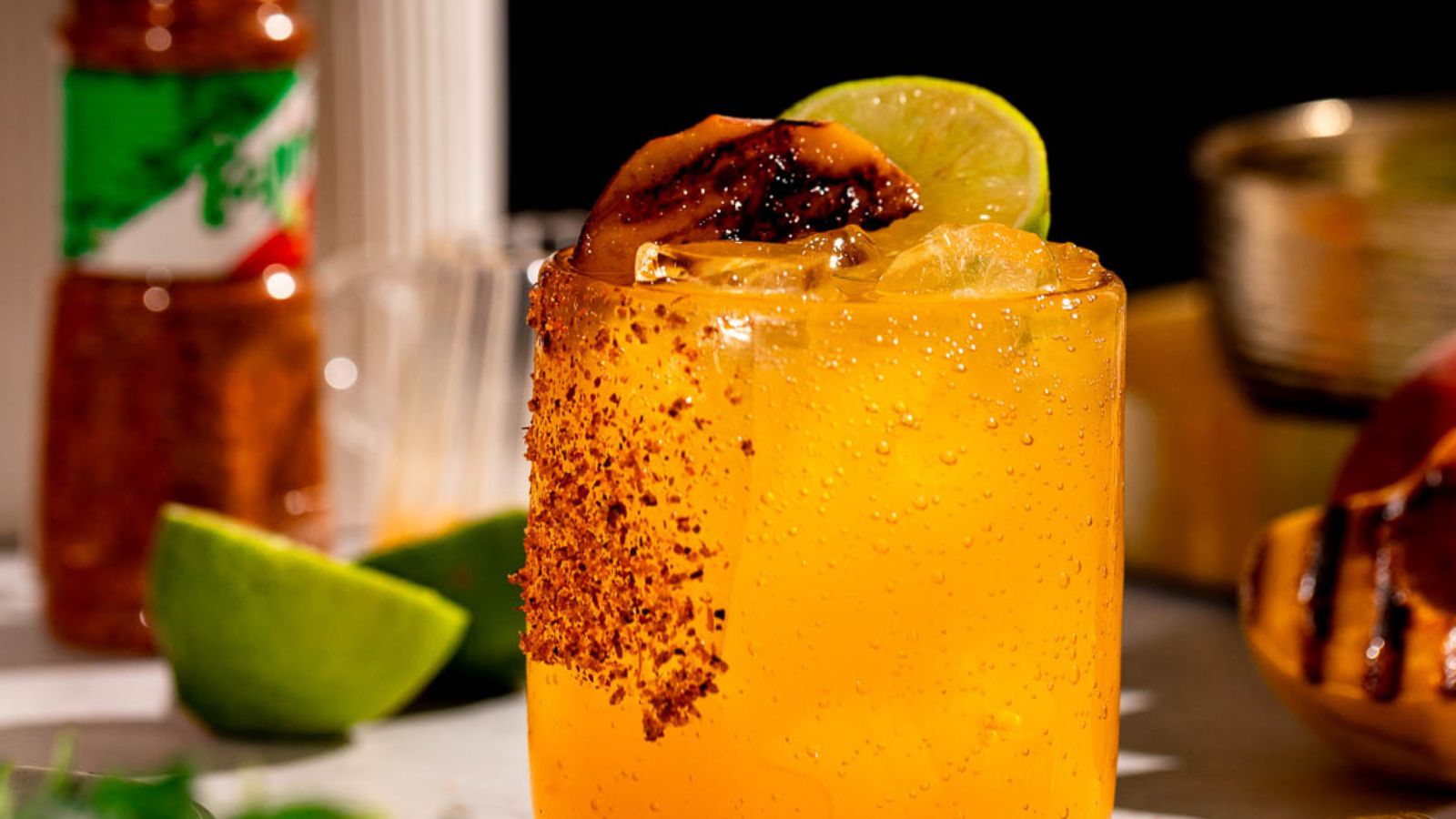 Grilled Peach Margarita 